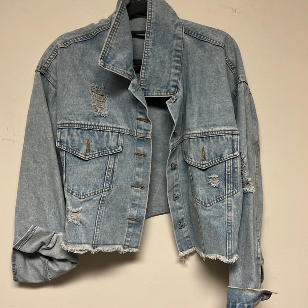 Distressed Denim Jacket